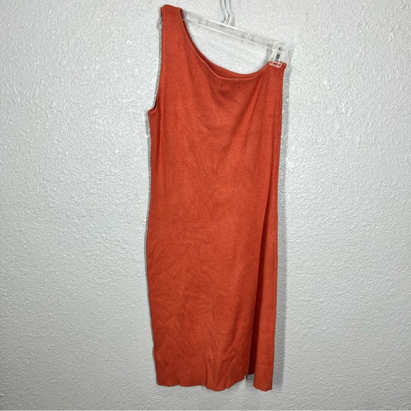 House of Harlow 1960 Ribbed One Shoulder Bodycon Midi Dress - Picture 3 of 4
